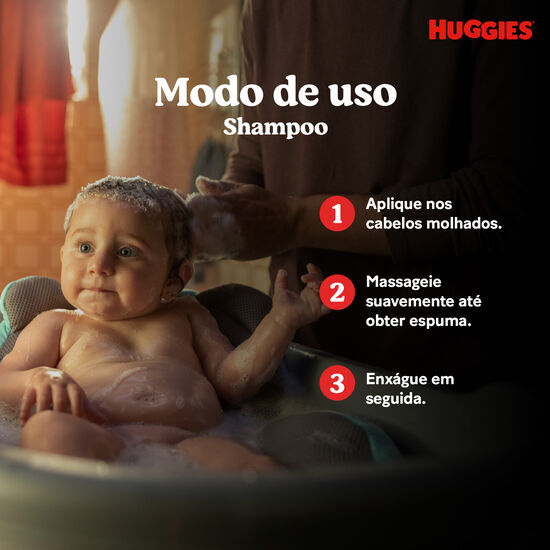 Shampoo Huggies Camomila Seguro para Recém-Nascidos 400 ml